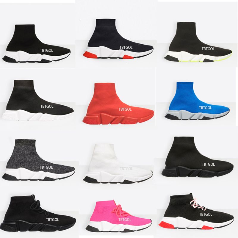 Designer Casual Shoes Sock Sports Trainers 1.0 2.0 3.0 Lace-up Trainer Luxury Women Men Nude Glitter Graffiti Runners Sneakers Socks Boots Knit Outdoor Free Shipping 017 - 9 of 9
