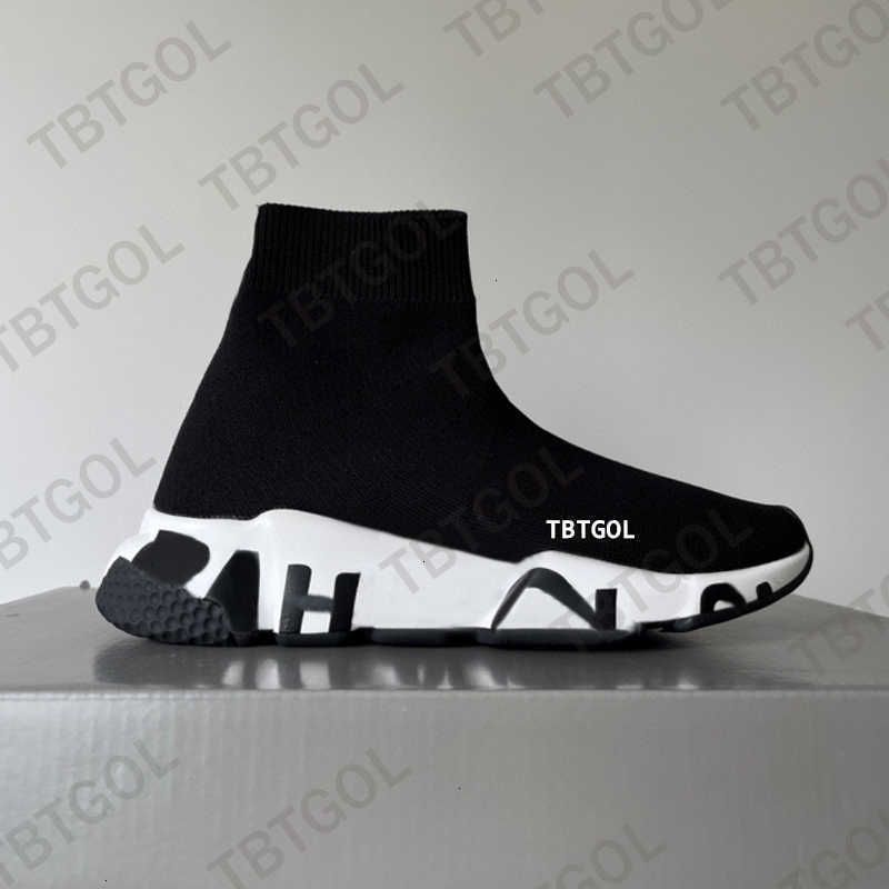 Designer Casual Shoes Sock Sports Trainers 1.0 2.0 3.0 Lace-up Trainer Luxury Women Men Nude Glitter Graffiti Runners Sneakers Socks Boots Knit Outdoor Free Shipping 017 - 4 of 9