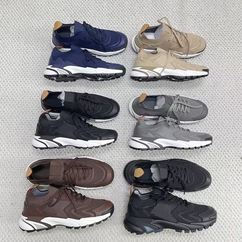 Designer Men Knit Runners Tatic Platform Sneakers Mesh Leather Breathable Trainers Outdoor Hiking Casual Men Walking Running Sports Shoes High Quality 892 - 7 of 9