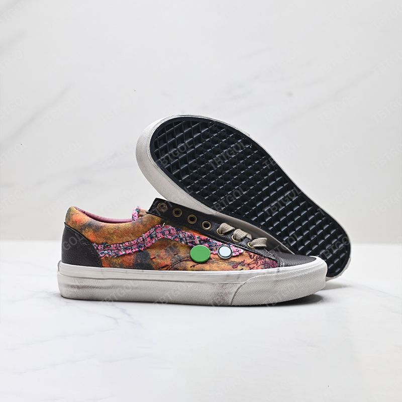 Pink Blue Eu45 New Luxury Canvas Walking Shoes Sneakers For Men Women Pearl Trainers Vintage Sports Casual Shoes Lace-Up Shoe 1083 - 8 of 8