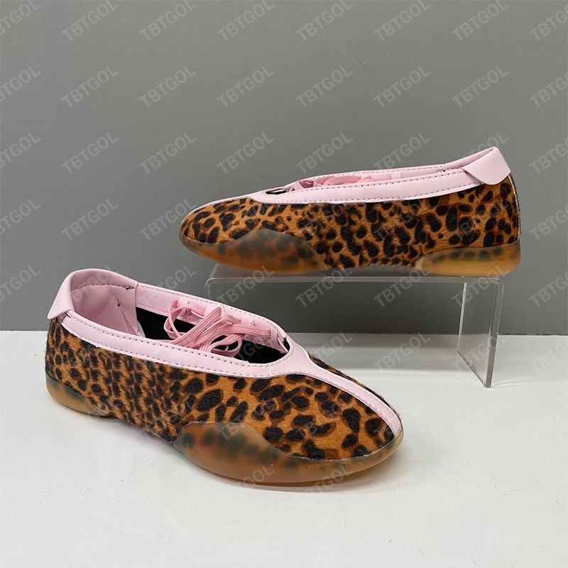 Women Ballerina New Taekwondo Mei Ballet Shoes Designer Sneakers Lace Up Soft Ballet Flats Mary Jane Flat Strape Leather Travel Daily Trainers 1161 - 4 of 8