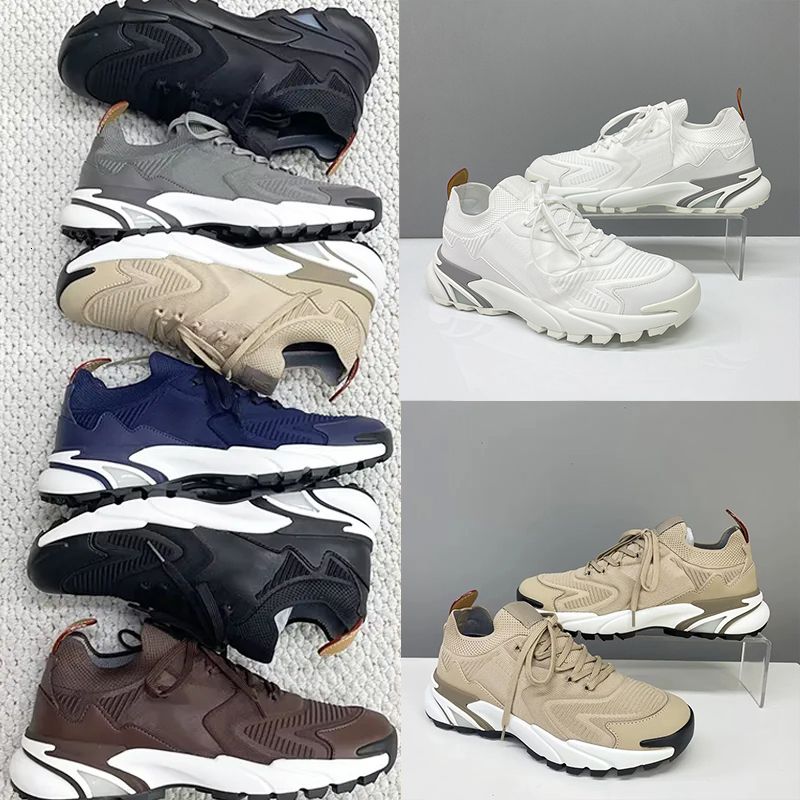 Top Quality Men Designer Sneakers L Runner Tatic Sneaker Wavelight Knitted Running Shoes Calf Leather Men Loafers Trainers Fashion Pleated Penny Loafer Casual 892 - 1 of 8