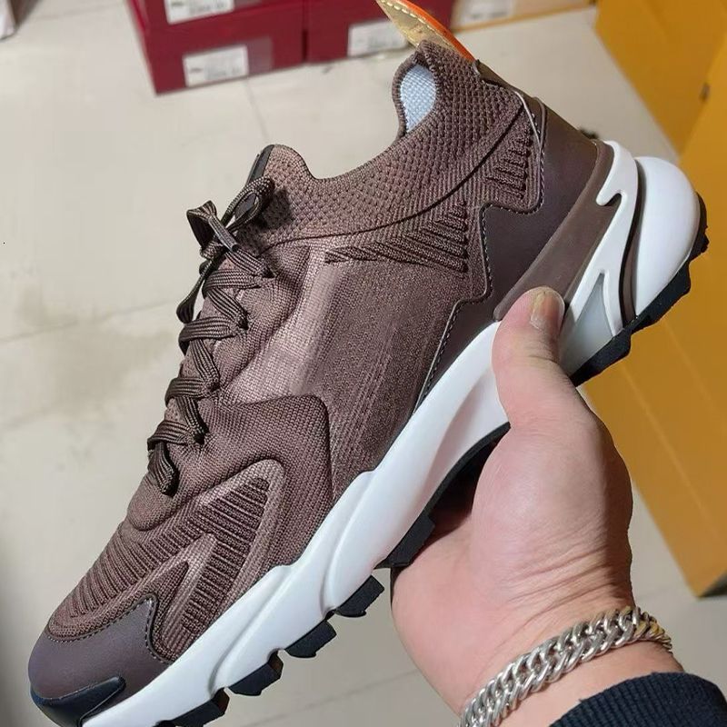 Top Quality Men Designer Sneakers L Runner Tatic Sneaker Wavelight Knitted Running Shoes Calf Leather Men Loafers Trainers Fashion Pleated Penny Loafer Casual 892 - 6 of 8