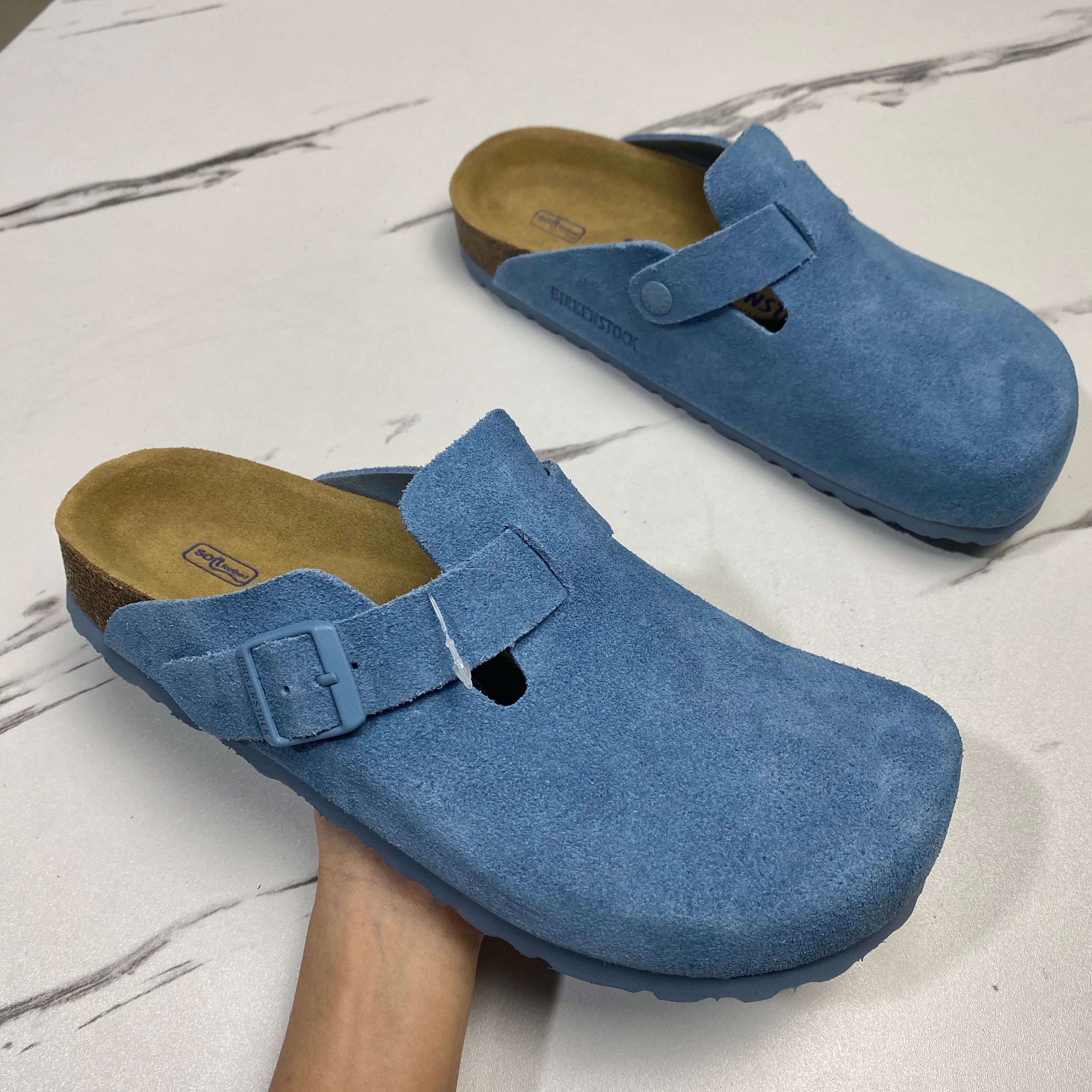 With Box Designer briskenstockk Clogs Sandals clog Slippers Cork Flat High Quality Fashion Summer Genuine Leather Slide Favourite Beach Casual Shoes Women Men - 7 of 8