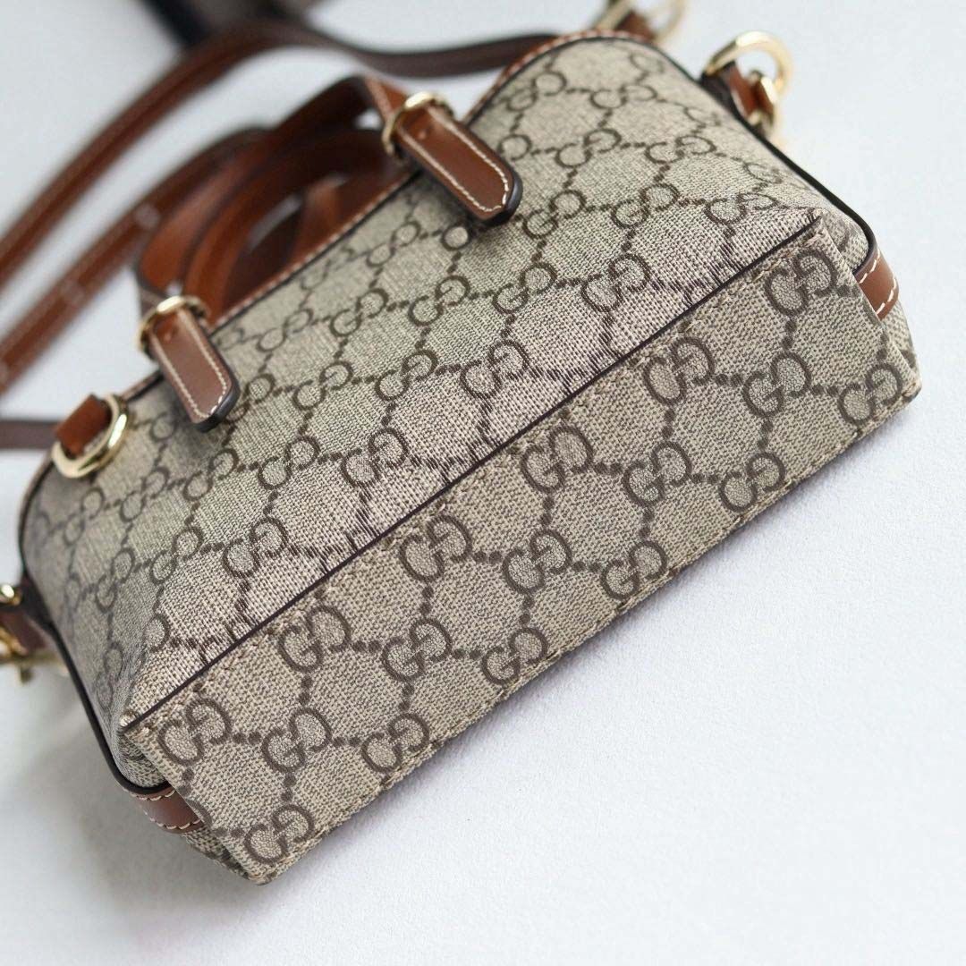 Emblem designer bucket bag luxury Ophidia high quality Paparazzo womens style crossbody bag classic green printed leather handle handbag top quality bag 12A. - 4 of 9