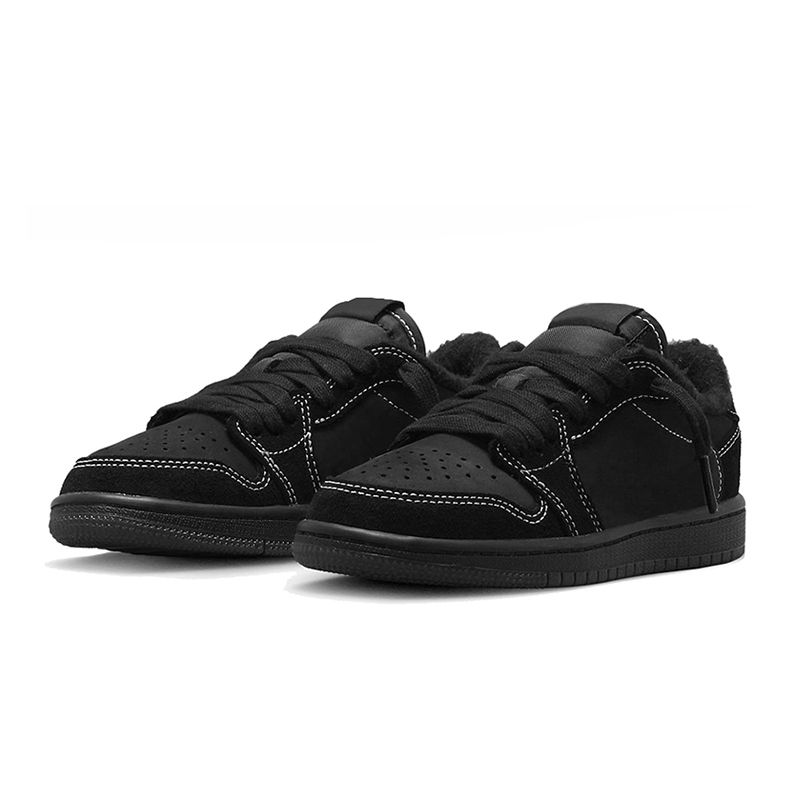 with box 1 1s low basketball shoes men women designer sneakers shy pink mocha olive black phantom blue velvet brown sports outdoor travis travi trainers scottshoes - 7 of 9