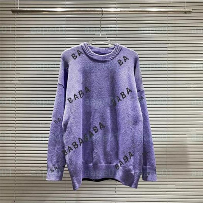 Famous Men Women Sweaters Fashion Mens Letter Pattern Casual Round Long Sleeve Sweaters Womens Hoodies 21 Colors Asian Size S-2XL - 6 of 9