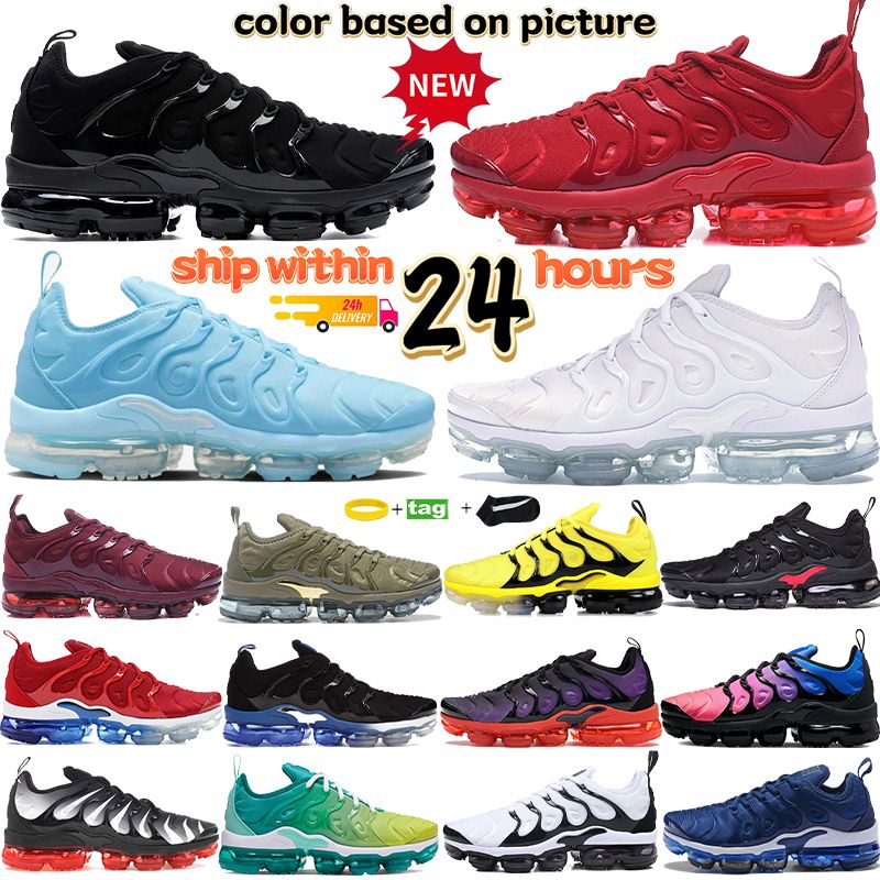 Designer sneakers men Casual Shoes Plus running shoes triple black red white gold mens university blue cherry womens midnight navy Purple womens slides tns trainers - 1 of 8