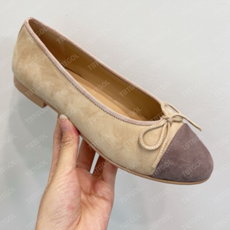 New Women Fur Ballet Flats Ballerine Velours Sandals Designer Bow Ballerina Shoes Loafers Ballet Sneakers Round Toes Leather Dress Shoes 891 - 4 of 8
