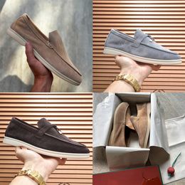 Designer Men Women Woven Suede Loafers Slip On Driving Shoes Metal Pendant Soft Moccasins Outdoor Daily Walking Casual Breathable Footwear Top Quality 739 - dupehive