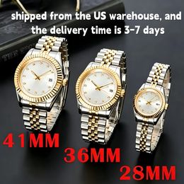 watch orologio Automatic Mechanical Watches Men Big Magnifier 41mm/36mm Stainless steel Sapphire Mens Watches Male Wristwatches Luminous - dupehive