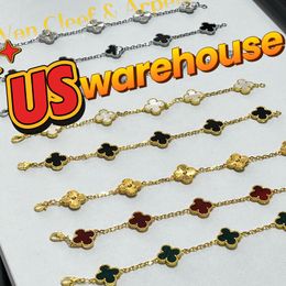 bracelet designer womens jewelry multicolor necklace women stainless steel four leaf clover jewelry handmade jewelry necklace flower - dupehive