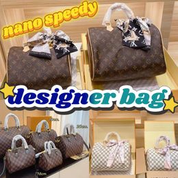 bag designer bag nano speedy handbag womens shoulder luxury bag clair solid casual simple bags purse Sac - dupehive