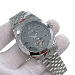 U1 Rolex Milgauss Label Noir Tourbillon 40MM Automatic Stainless Steel Watch Bezel Men's Watch Sapphire Glass Case New - dupehive