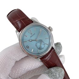 U1 Rolex Cellini Perpetual 1908 Ice Blue 39MM Sapphire Glass Upgraded Strap Automatic Stainless Steel Watch Bezel Men's Watch Case New - dupehive