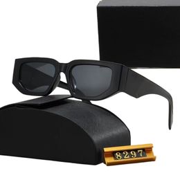 8297 XY Top luxury Sunglasses Polarizing lens designer womens Mens Goggle senior Eyewear For Women eyeglasses frame Vintage Metal Sun Glasses With Box leopard - dupehive