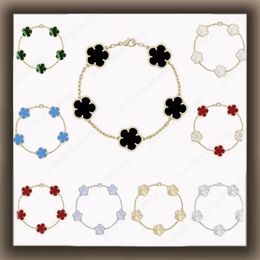 5 flower bracelet designer jewlery designer for women luxury clover bracelet sterling silver jewelry 925 diamond bracelet fashion braclet bracelet wholesale gift - dupehive