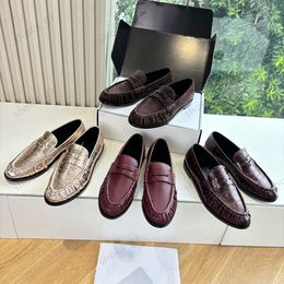 High quality Classic brown Suede Women's loafers slip on shoes Flat heel dress shoes designer loafers for women laidy holiday Leisure Driving shoes Mule slippers 35-43 - dupehive