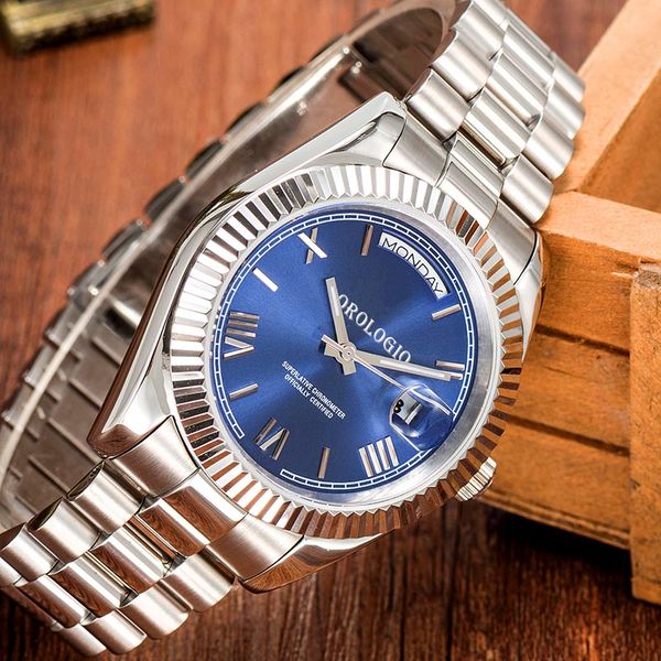 montre de luxe Mens Watches 41mm Automatic Movement full Stainless Watches 2813 Mechanical watches Luminous - Watches - dupehive