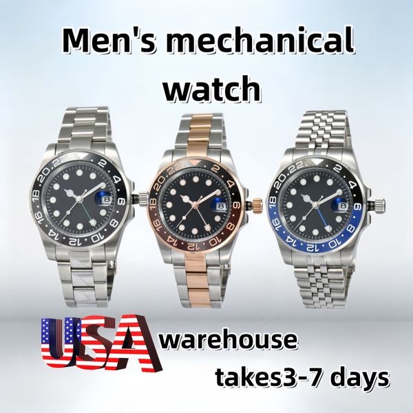 new mens automatic watch mechanical ceramics watchesfull stainless steel watches sapphire luminous watch business casual montre de luxe watch - Watches - dupehive