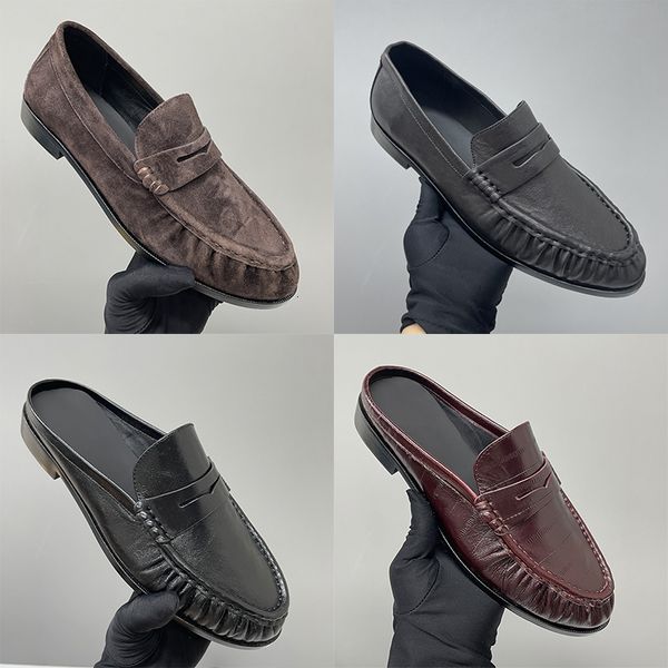 Mirror Quality Loafers Men Designer Ruched Penny Loafers Le Loafer Mules Penny Loafers Women Dress Shoes Slip On Loafer Slippers Daily Casual Flat Shoes 1137 - Shoes & Accessories - dupehive