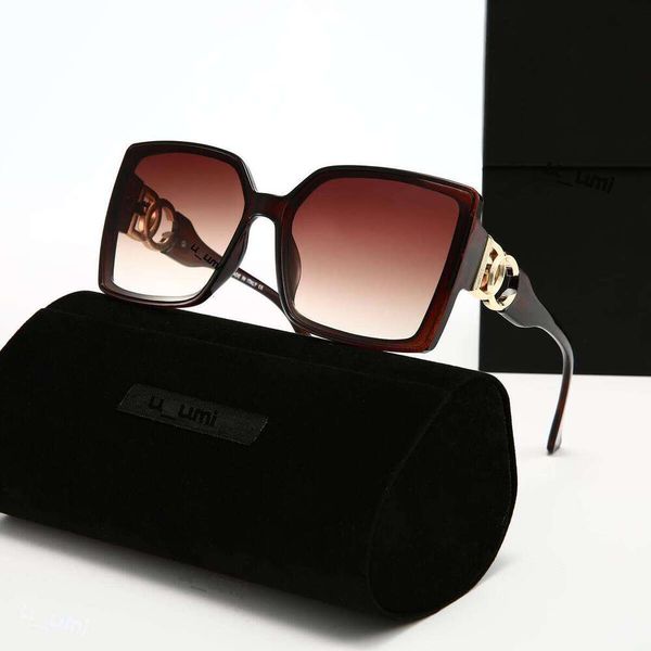 Luxury Designer Sunglasses Oversized Square Acetate Frame Gradient Lens Gold Tone Interlocking High Grade UV400 Protection Fashion DNA dg Eyewear For Women - Fashion Collection - dupehive