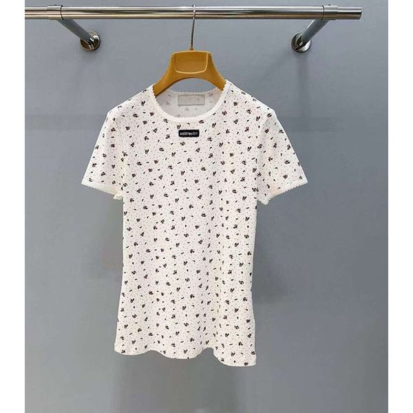 Womens T Shirts Designer Lady Tshirts Shorts Tees Summer Breathable Tops Patterns Flowers Shirt With Budge Letters Design Short Sleeves Size S-2XL - Apparel - dupehive