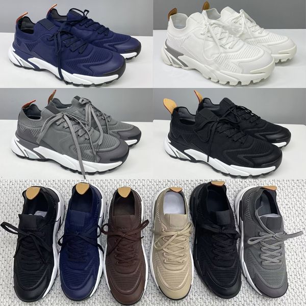 Designer Men Knit Runners Tatic Platform Sneakers Mesh Leather Breathable Trainers Outdoor Hiking Casual Men Walking Running Sports Shoes High Quality 892 - Shoes & Accessories - dupehive