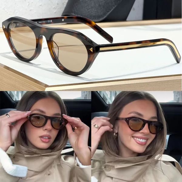 Sunglases Designer Women Beach Trendy Classic Square Metal Legs Letter Design Cat Eye Top Quality Eyeglasses Oval Luxury Monogram Sunglasses PR B15S 12A - Bags, Shoes & Accs - dupehive
