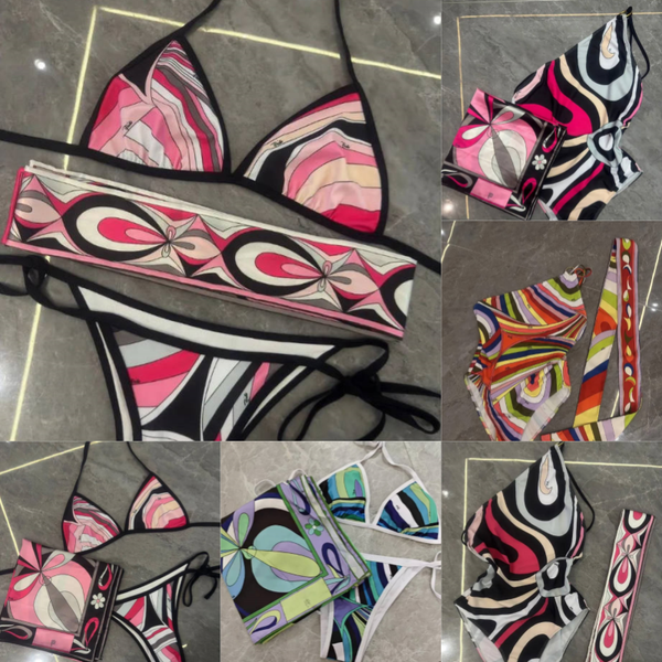 Women's Retro Geometric Abstract Print Swimwear Beach Vacation Bathing Suit Stretchy Quick-Dry Swimsuit - Apparel - dupehive