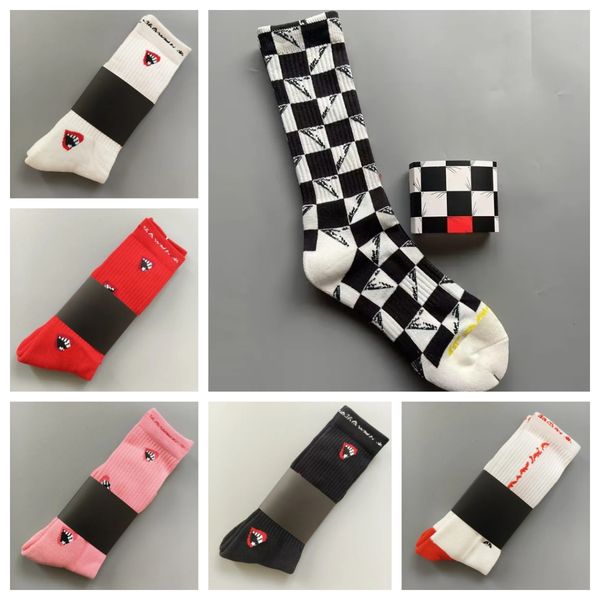 Chrome socks men women men's designer lips print sock fashion high street style colorful stocking breathable cycling anti sweat sport outdoor warm socks - Apparel - dupehive