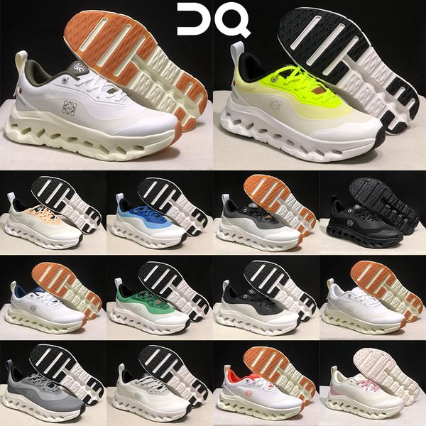 On Cloudtilt Hi 2 Running Shoes for Men Women Cushion Wave Hollow Thick Sole Sneakers Lightweight Breathable Mesh Slip On Walking Shoes white blue pink - Shoes & Accessories - dupehive