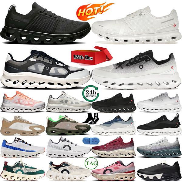 With Box oncloudds mens shoes cloutilt sneakers Cloudmonster Cloudsurfer shoes Cloudswift 4 trainers womens ons cloudes running shoes Remix Black Ivory EUR 36-46 - Shoes & Accessories - dupehive
