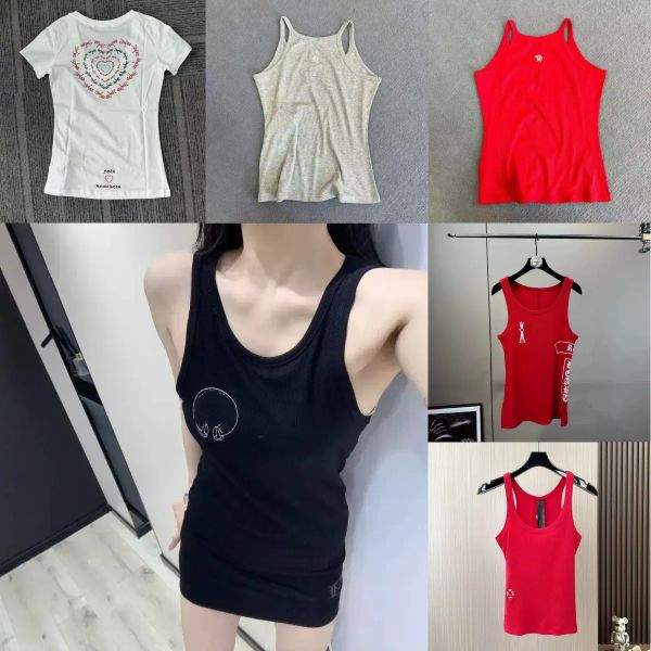 Designer Tanks Women Tank Tops Luxury Vest Sleeveless Cotton Fashion Knitted Camisole Tees Women's Sleeveless Vests - Apparel - dupehive