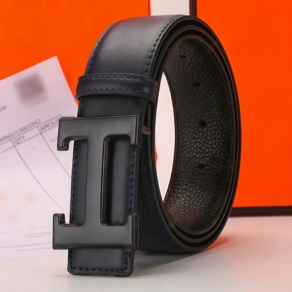 men belt designer women belt mens belt ceinture fashion belt womens belt 38mm genuine leather letter H buckle belt classic business leisure girdle with box - Bags, Shoes & Accs - dupehive