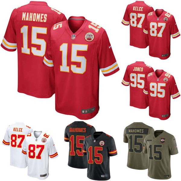 Men's Kansas City Chiefs Patrick Mahomes Red Game Jersey #15 Custom Available S-6XL - Sports & Outdoors - dupehive