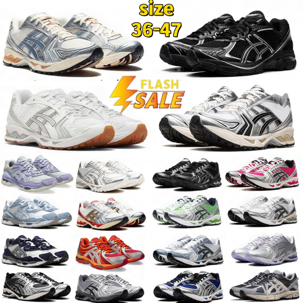 with box designer shoes asices gels nyc1130 k14 running shoes Japan kayano14es Metallic Silver Gold Chrome Toe Pink Foam Blue Tint mens womens outdoor sneakers 36-47 - Shoes & Accessories - dupehive