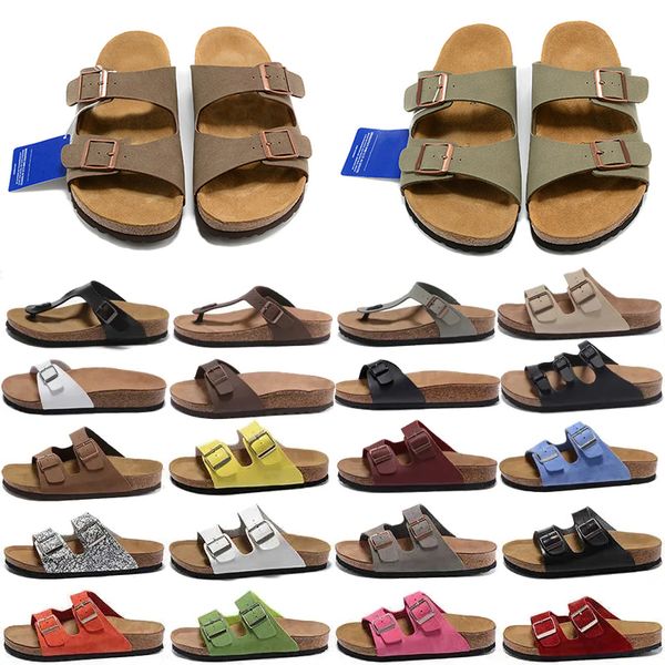 Clog Slippers Designer Clogs Sandals Summer Womens Mens Cork Slides Suede Leather Pantoufle Flip Flops Casual Scuffs Beach Shoes Size 35-46 - Shoes & Accessories - dupehive
