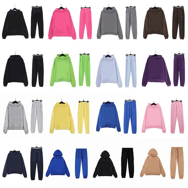 Hoodie Mens Womens Pink Black Fashion Designers Hoodies Pants Suits Sets Classic T Shirts Tees Clothes Sweatshirts T shirt - Apparel - dupehive
