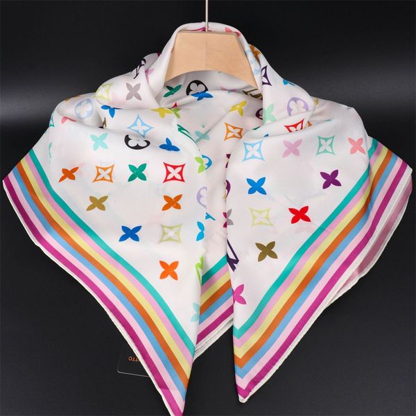 luxury scarf designer scarf for women silk scarf fashion silk scarf square summer new style silk womens ribbons for work travel outdoor and home headband Nice - Fashion Accessories - dupehive